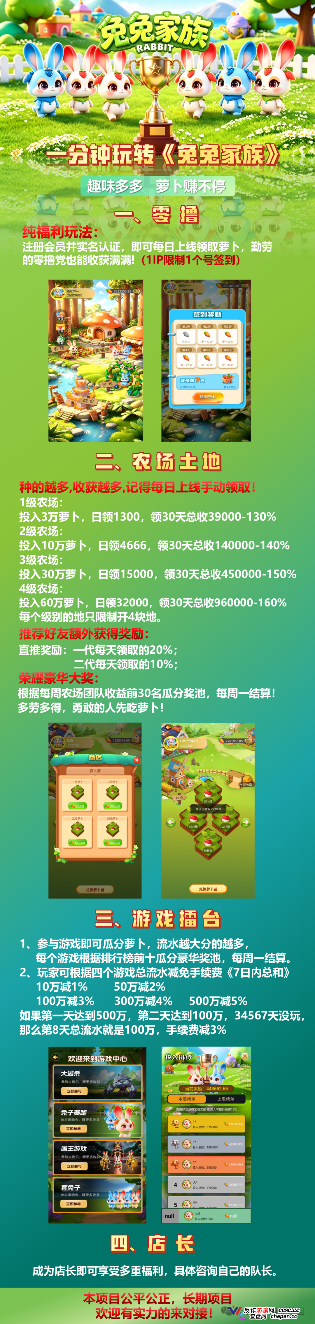 重磅曝光!“兔兔家族”APP竟是农场伪装的资金盘骗局!