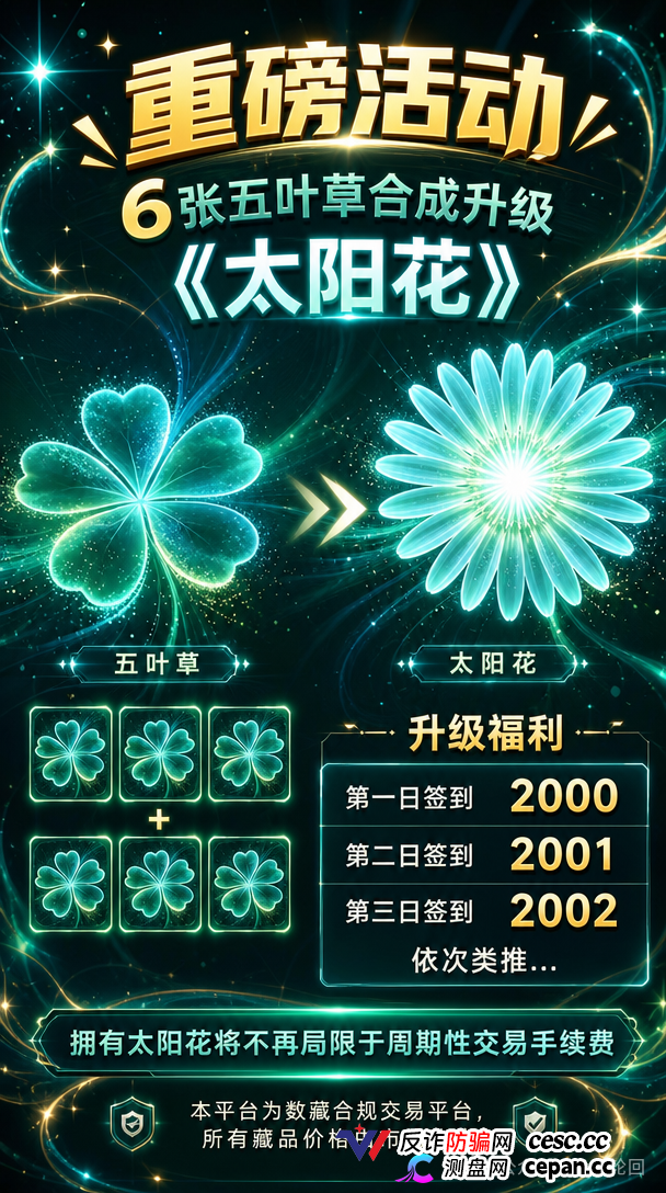 查无此“藏品”——绿色空间的四级团队+合成玩法+赎回陷阱，一套完整的传销收割流程