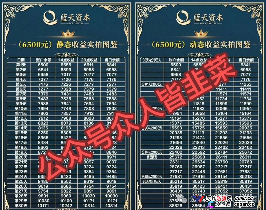 紧急预警！蓝天资本底牌曝光：顶着“资本管理”的头衔，干着“月化